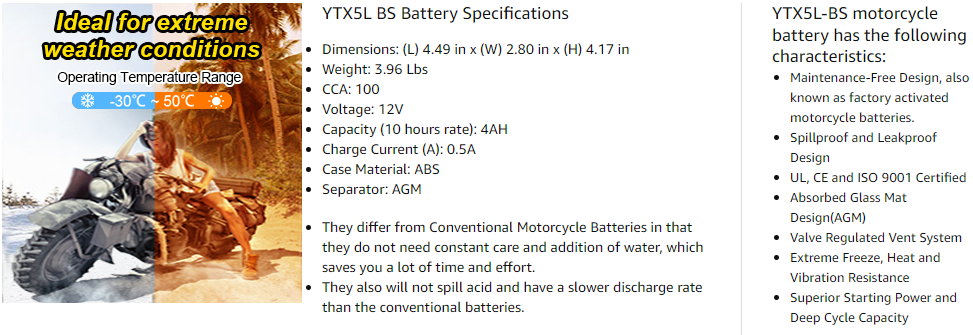 Motorcycle Battery