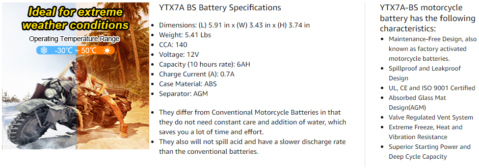 Motorcycle Battery
