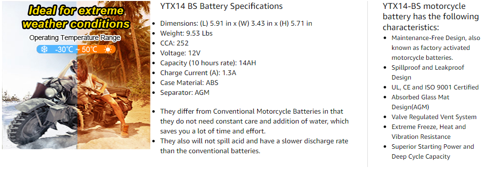 Motorcycle Battery