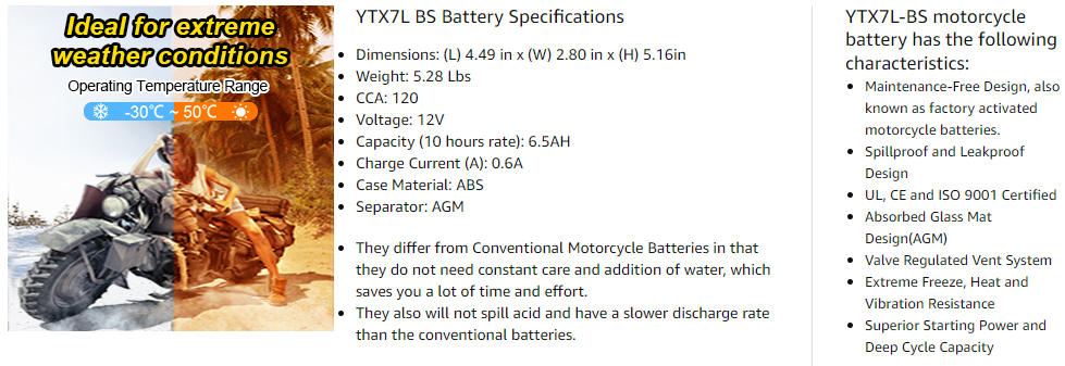 Motorcycle Battery