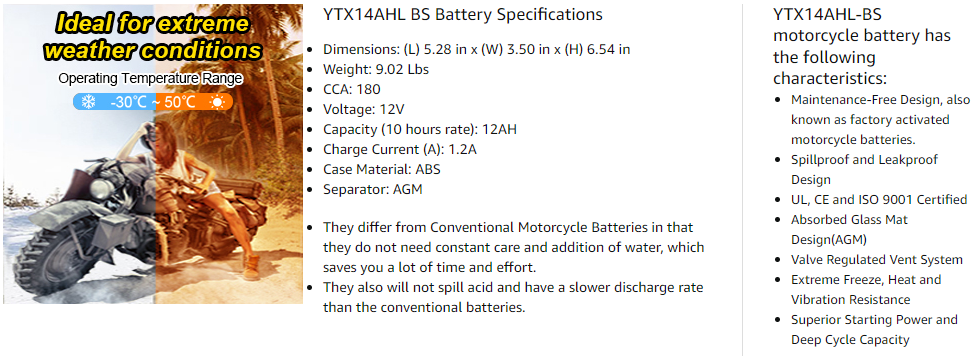 Motorcycle Battery